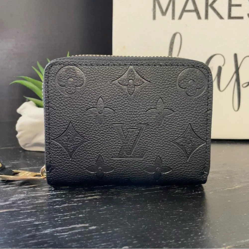 LV ZIPPY COIN PURSE Black Monogram Empreinte Leather